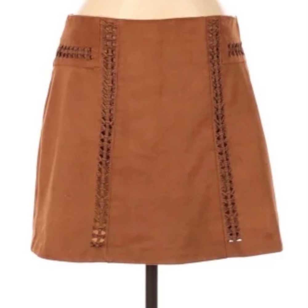 SUEDE MINI SKIRT